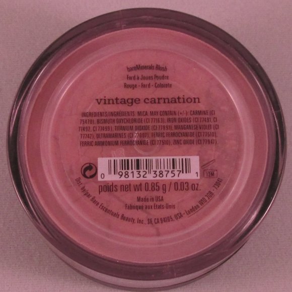 #NWT Original bareMinerals Vintage Carnation Loose Powder Blush 0.85g/0.03 oz - Picture 1 of 4